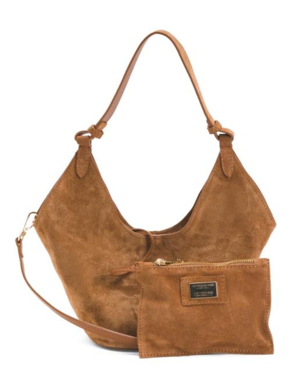 MY BEST BAG Made In Italy Suede Lotus Mini Tote